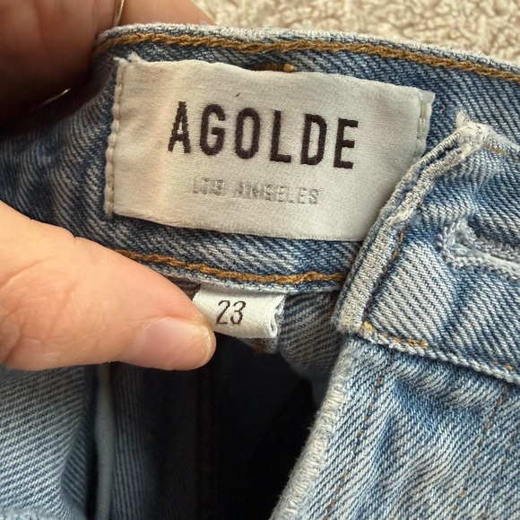 Agolde 90s mid rise loose fit color capture sz 23 - Picture 5 of 9